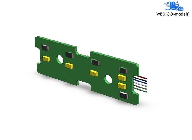 Wedico LED-Platine 4-Kammer Ruecklicht rechts - RC-Zubehoer