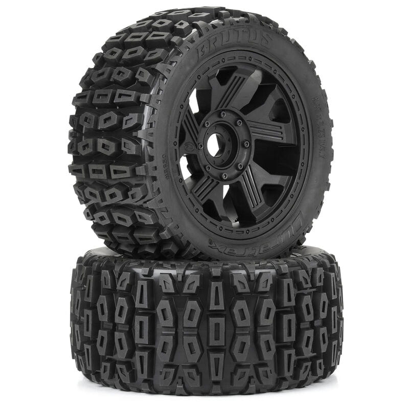 Duratrax 1:6 Brutus F/R 5.7 Monster Truck Reifen MTD 24mm Black Ripper (2)
