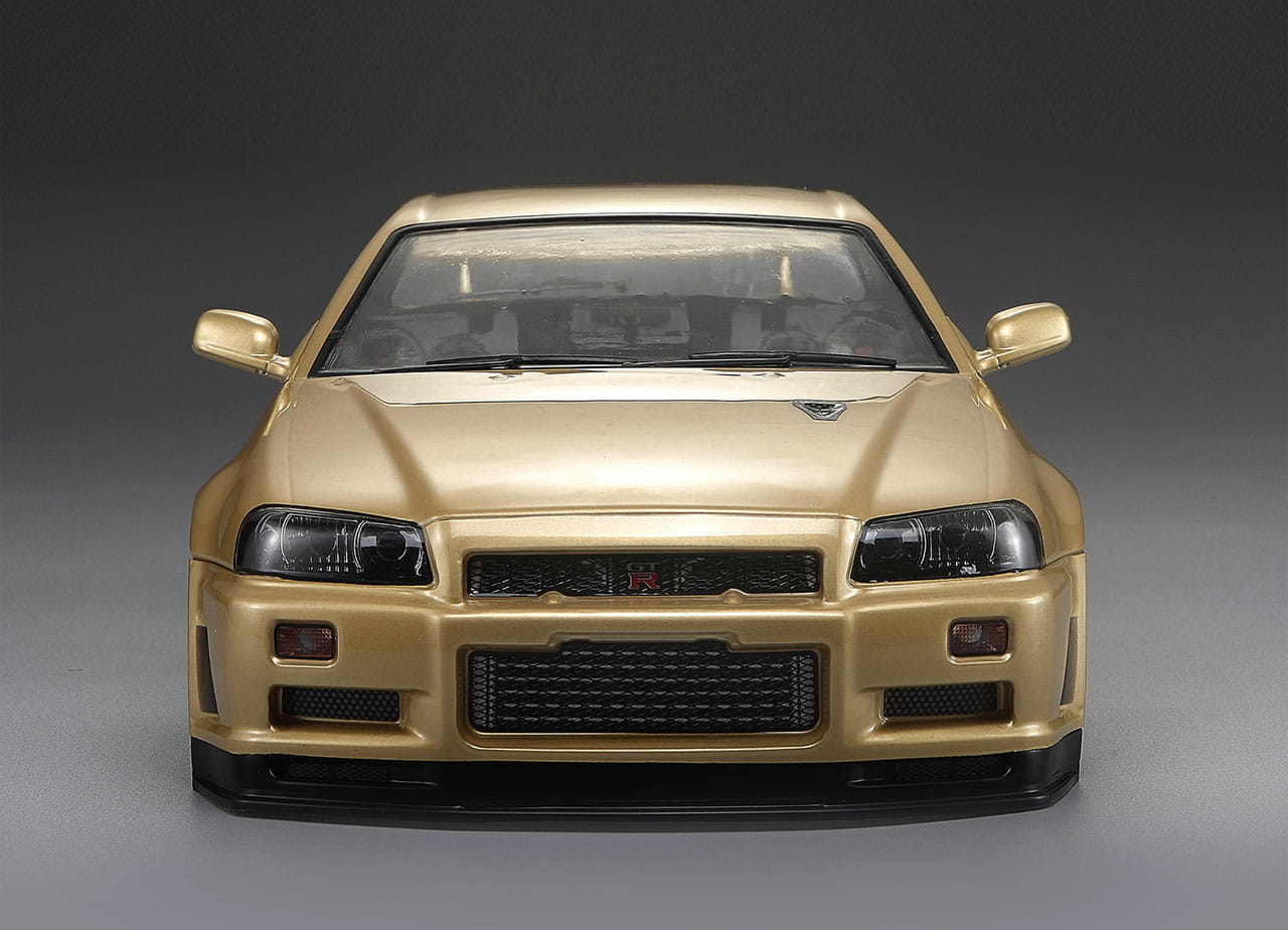 Killerbody Nissan Skyline R34 195mm Champagner Gold lackiert, RTU all-i