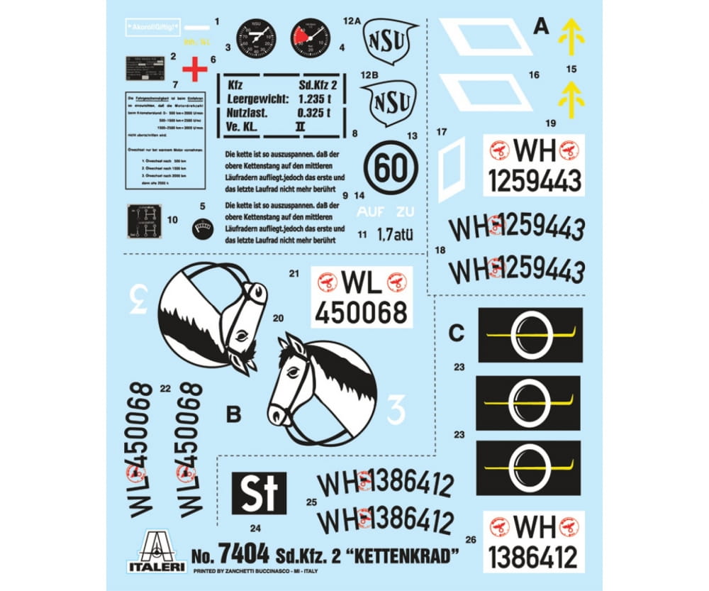 Italeri 1:9 NSU HK 101 "Kettenkrad" Italeri 1:9 NSU HK 101 "Kettenkrad"