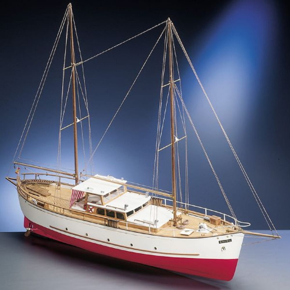 Bruma Motor-Segelyacht 1_43 Bausatz – Modellbau Schiff mit Holzrumpf