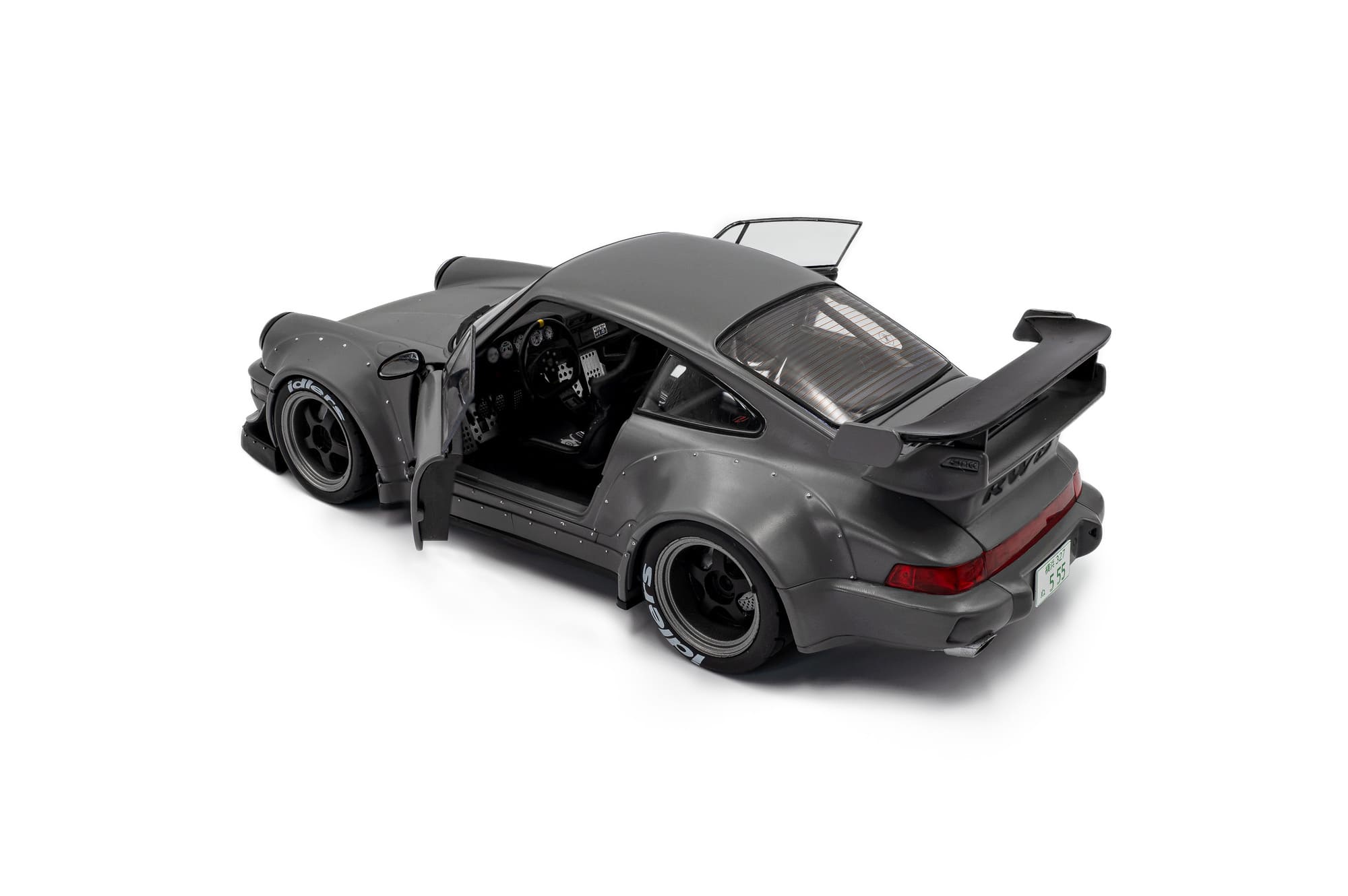 Solido RWB Bodykit Nardo grau mit Figur Modellauto 1_18