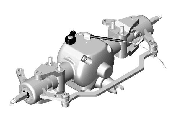 Wedico Sperrdifferential Metall 3:1,Vorderachse