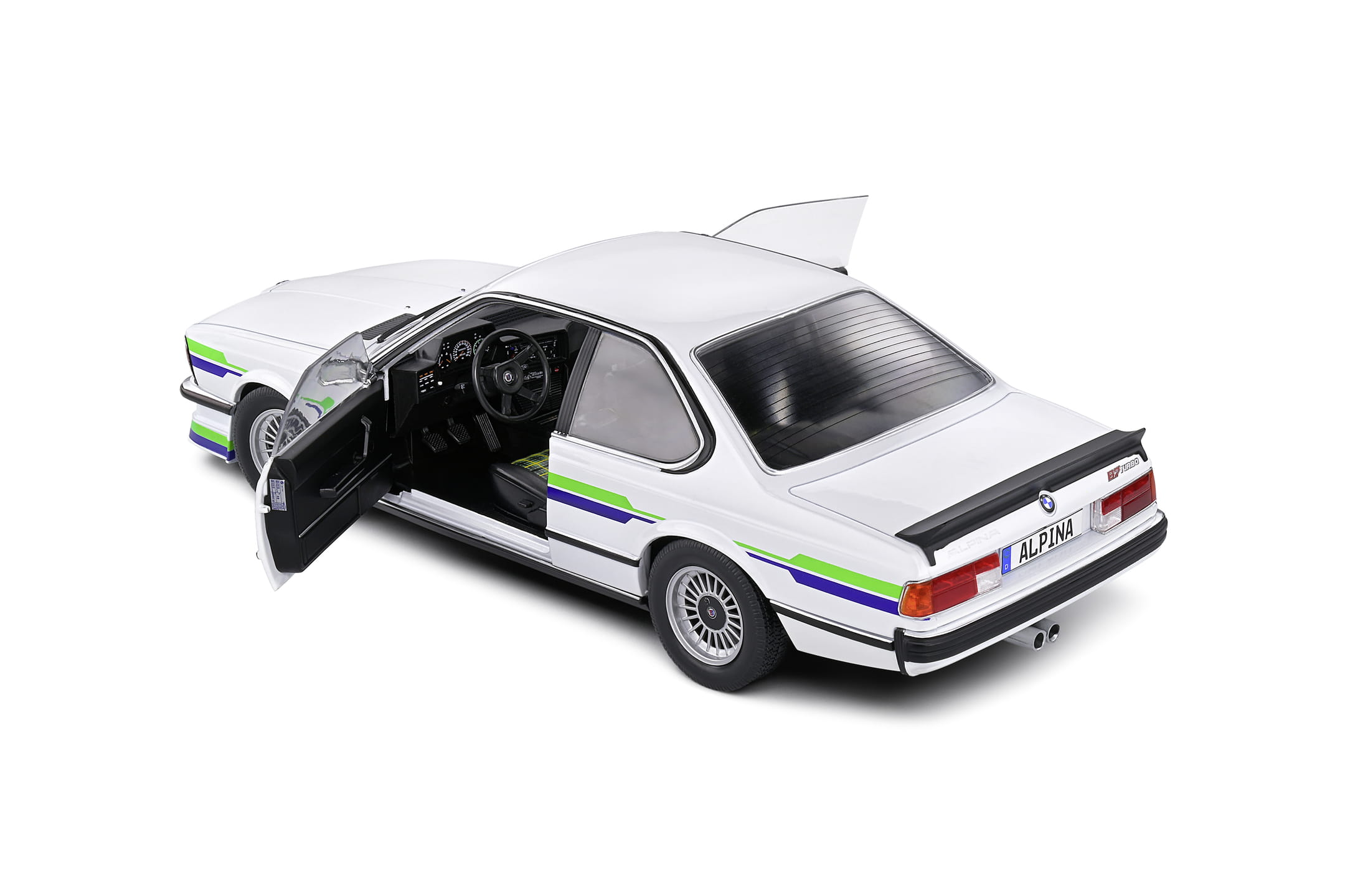 Solido Alpina B7 Turbo E24 1984 Weiss Standmodellauto im Massstab 1_18