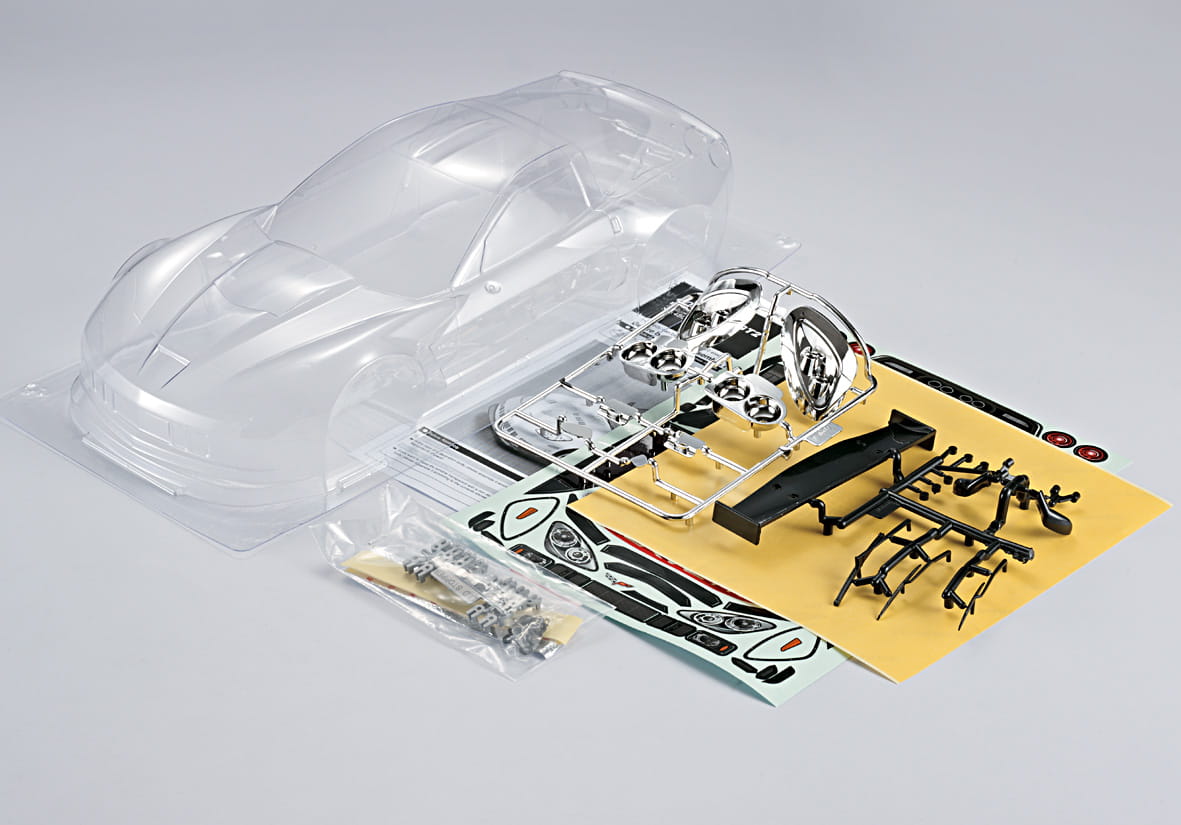 Killerbody Corvette GT2 190mm, klare Karosserie, Kit all-in