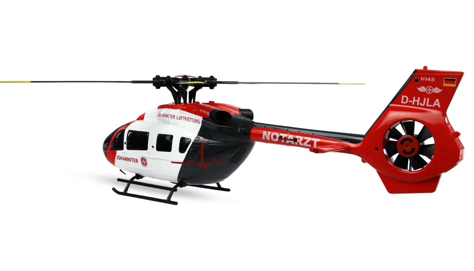 Amewi Johanniter H145 RC Helikopter im Rettungsdesign mit Brushless Motor