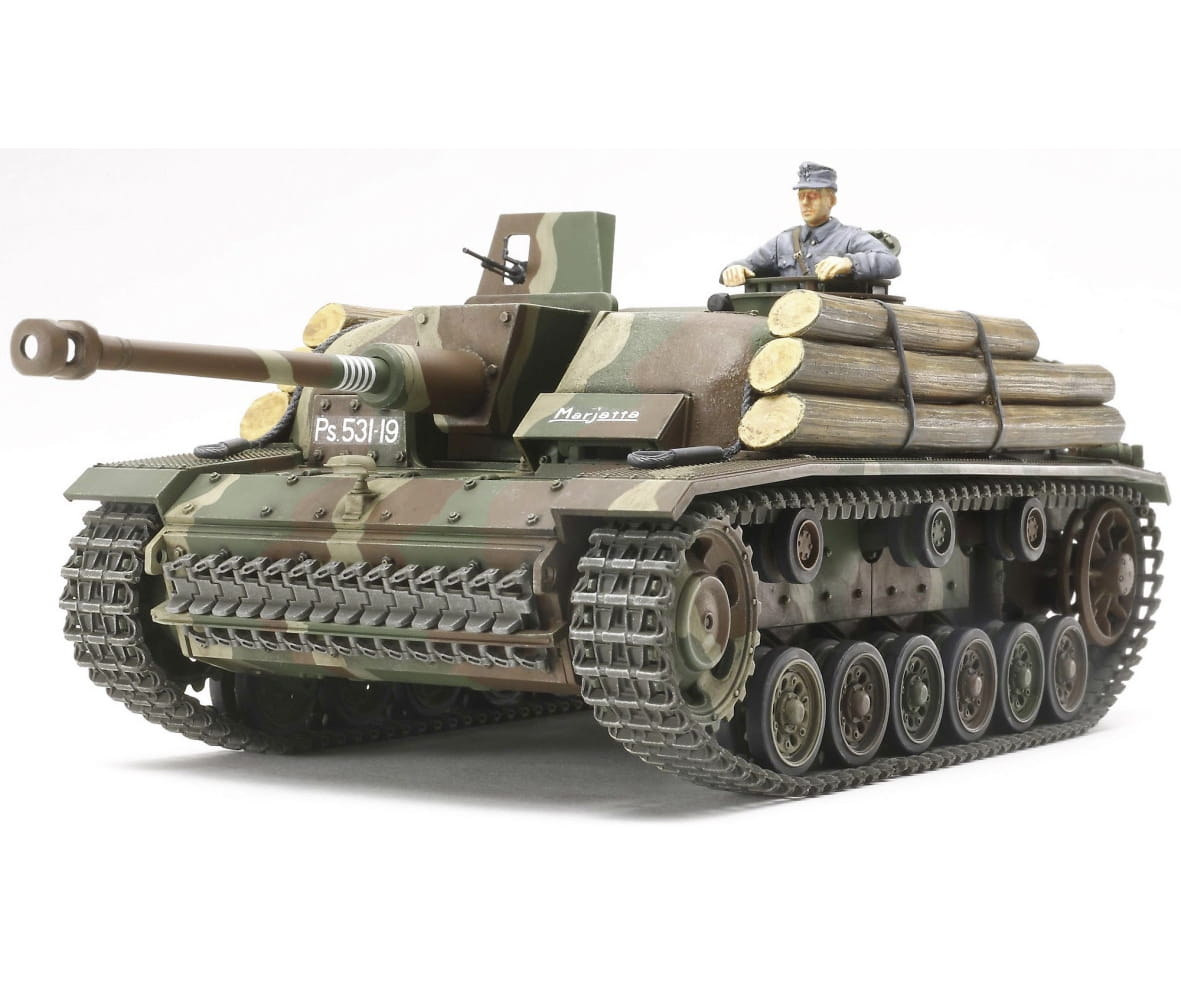 Tamiya Panzer WWII StuG III Ausf. G Finnland 1942 1_35 Plastik Modellbau Militaer Bausatz - RC-Zubehoe