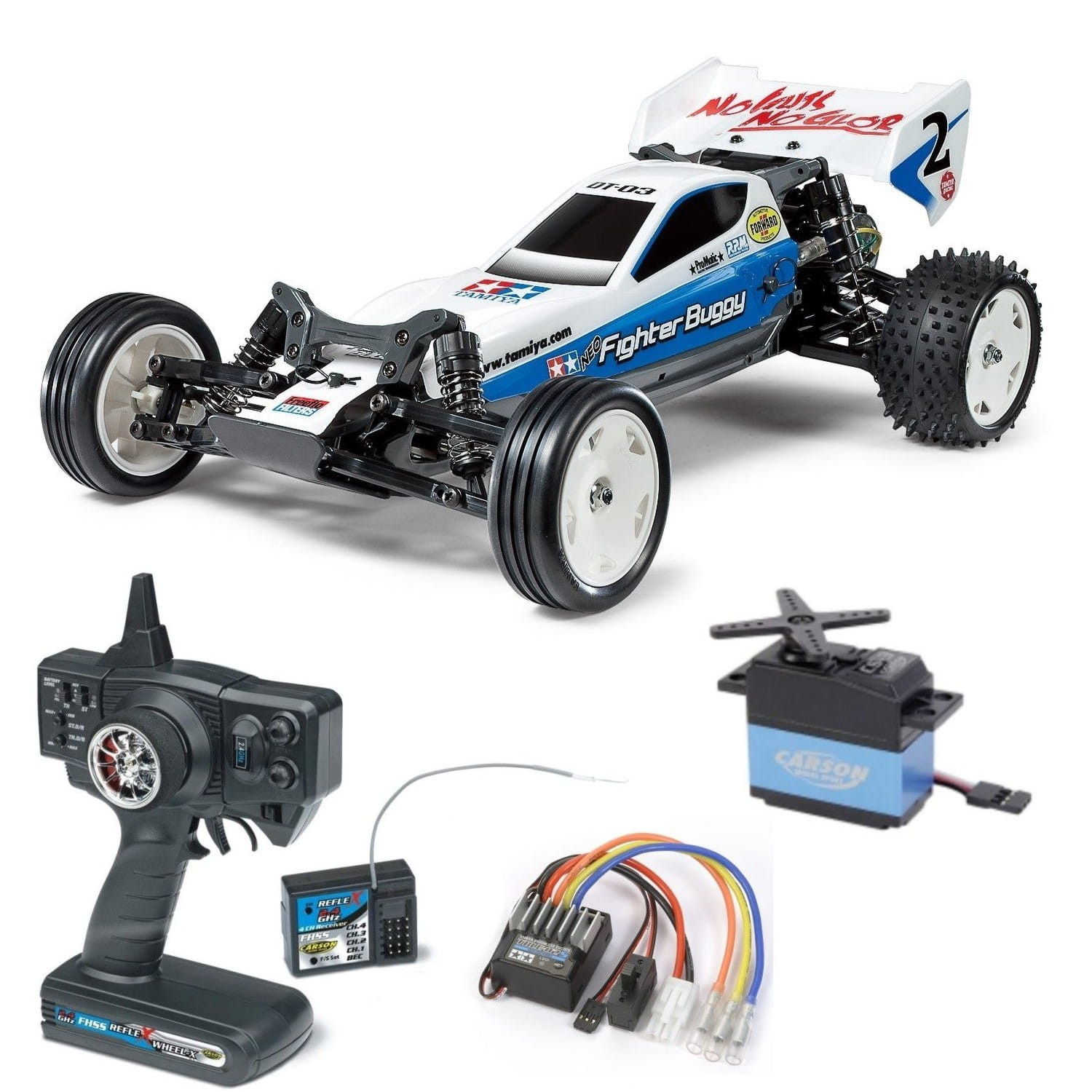 Tamiya RC Neo Fighter Buggy kit Bausatz 1:10, RC Anlage, Servo