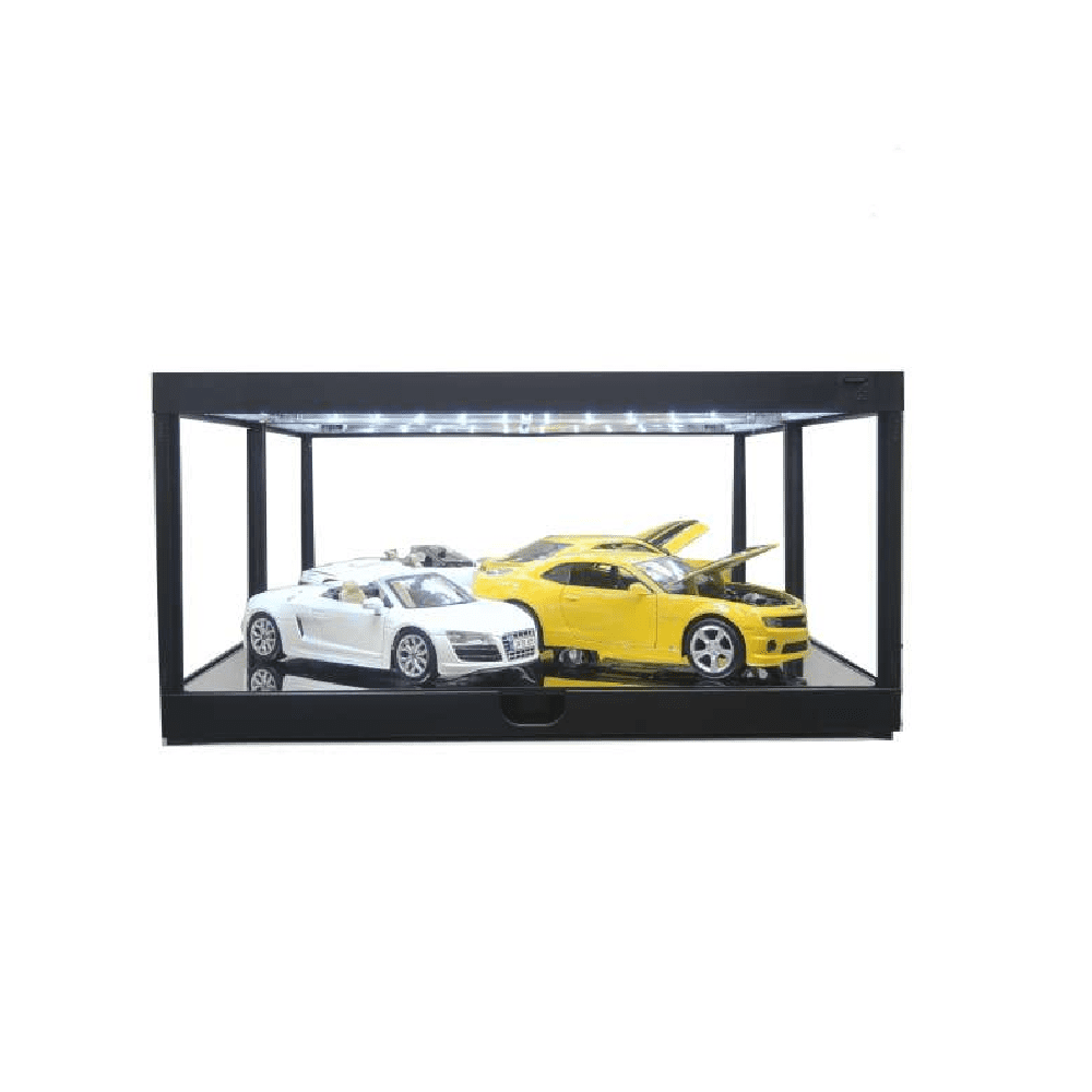 Triple9 Modellauto Vitrine 1_18 LED beleuchtet mit Spiegelrueckwand