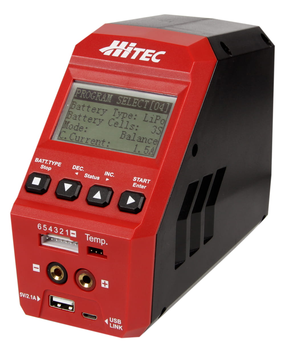 Hitec Multicharger X1 RED  AC/DC Ladegerät Hitec Multicharger X1 RED  AC/DC Ladegerät