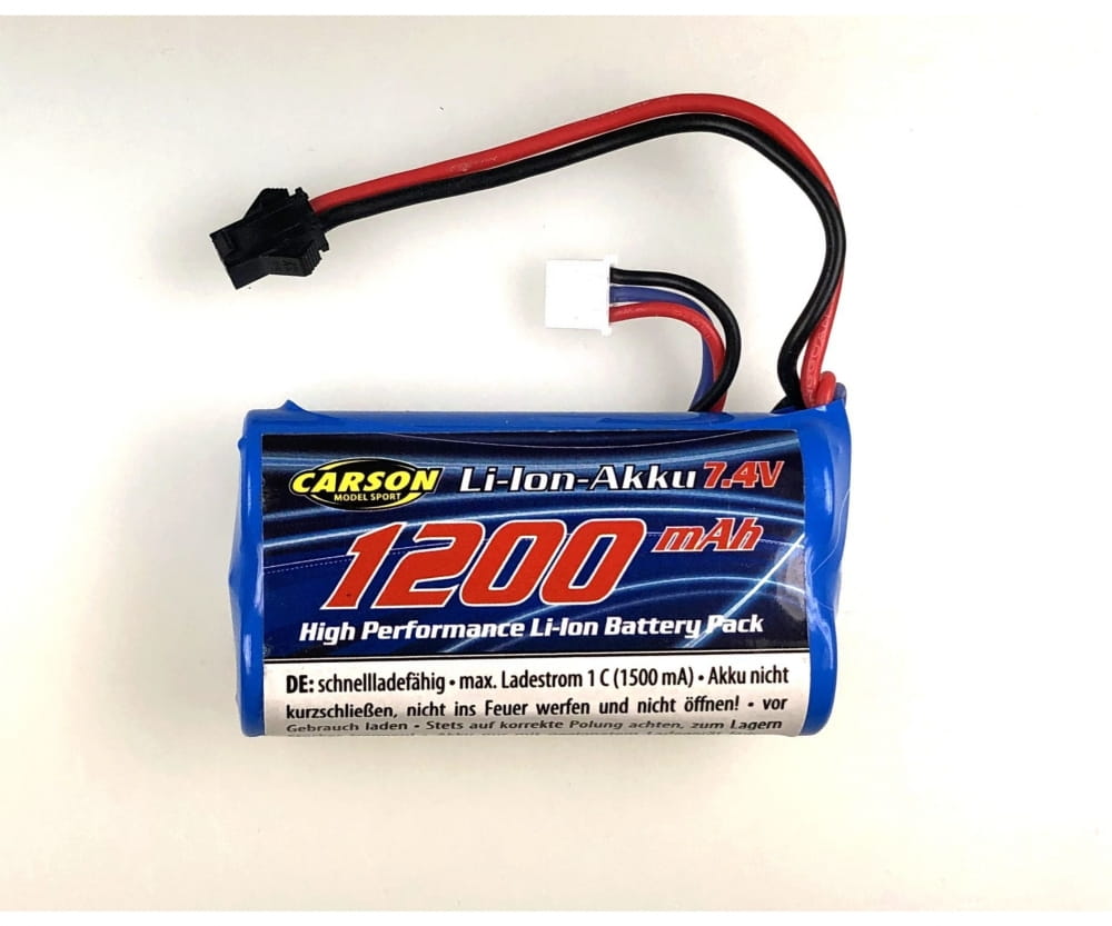 Carson 7,4V 1200mAh Akku Li-Ion Akku Carson 7_4V 1200mAh Akku Li-Ion Akku - RC-Zubehoer