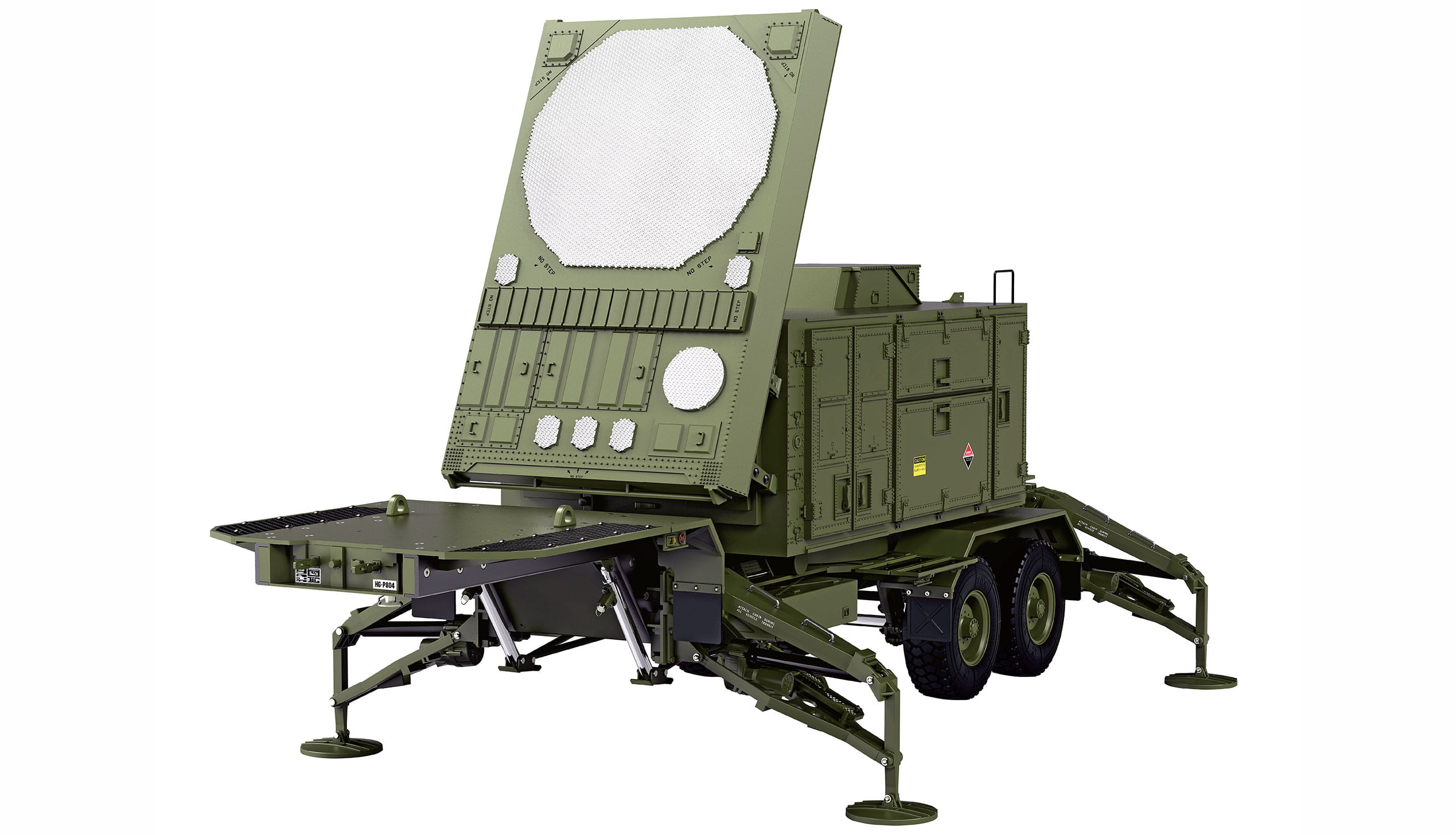 Amewi RC Truck U.S. M747 Sattelauflieger Radar grün KIT