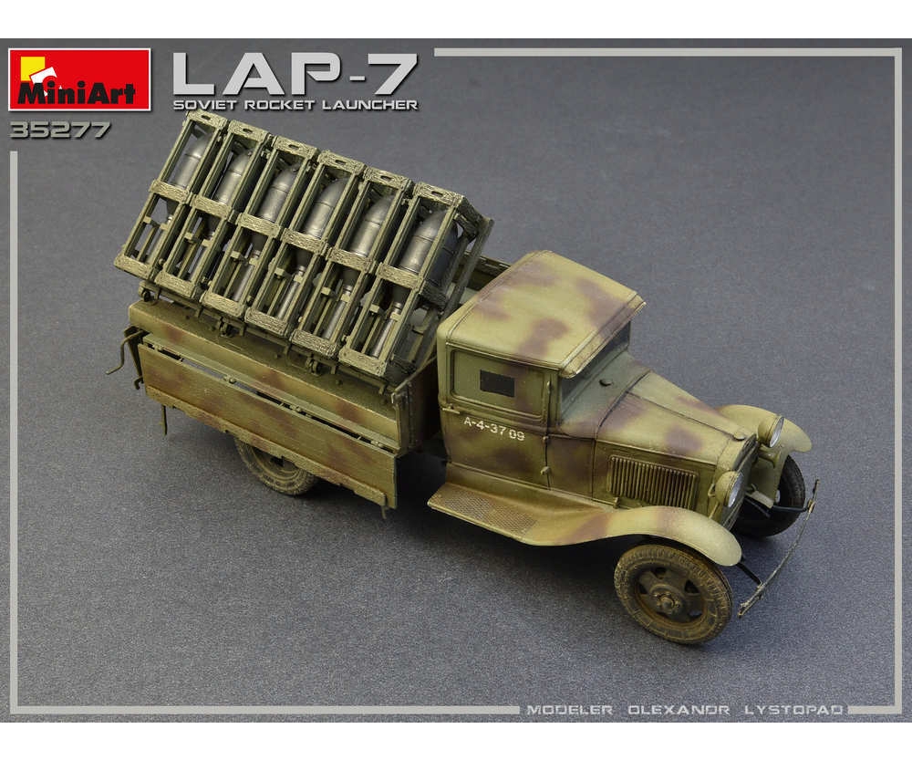 MiniArt 1:35 Soviet Rocket Launcher LAP Plastik Modellbausatz