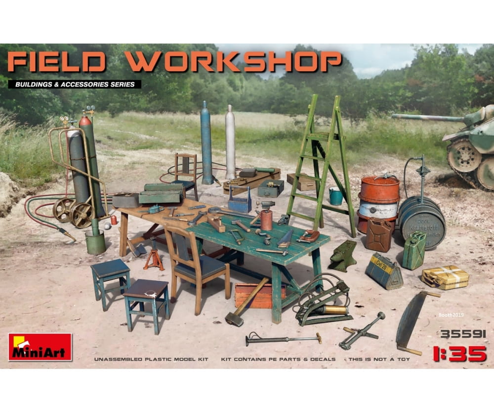 MiniArt 1:35 WW2 Feldwerkstatt Plastik Modellbau