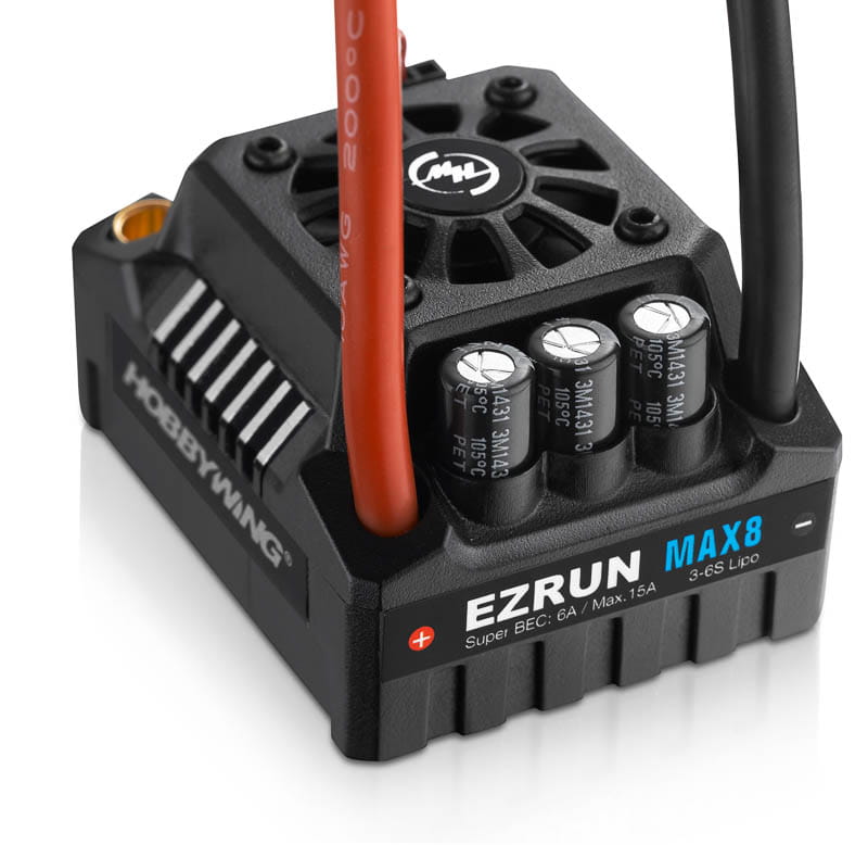 Hobbywing Ezrun Regler MAX8 V3 150A BEC 6A 3-6s WP, für 1/8