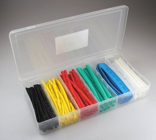 Schrumpfschlauch Sortiments Box 100-teilig in praktischer box bunt Schrumpfschlauch Sortiments Box 100-teilig in praktischer box bunt