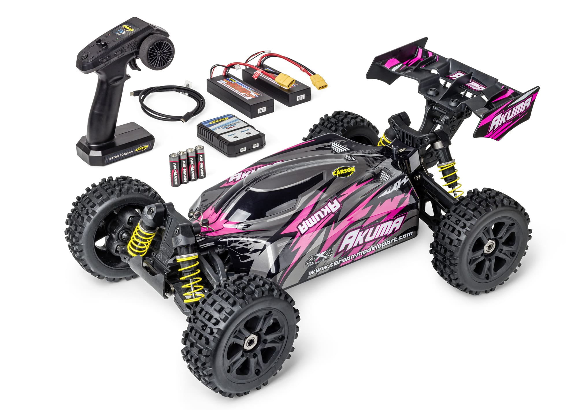 Carson 1_8 Akuma Buggy 4WD 100% RTR pink Modell