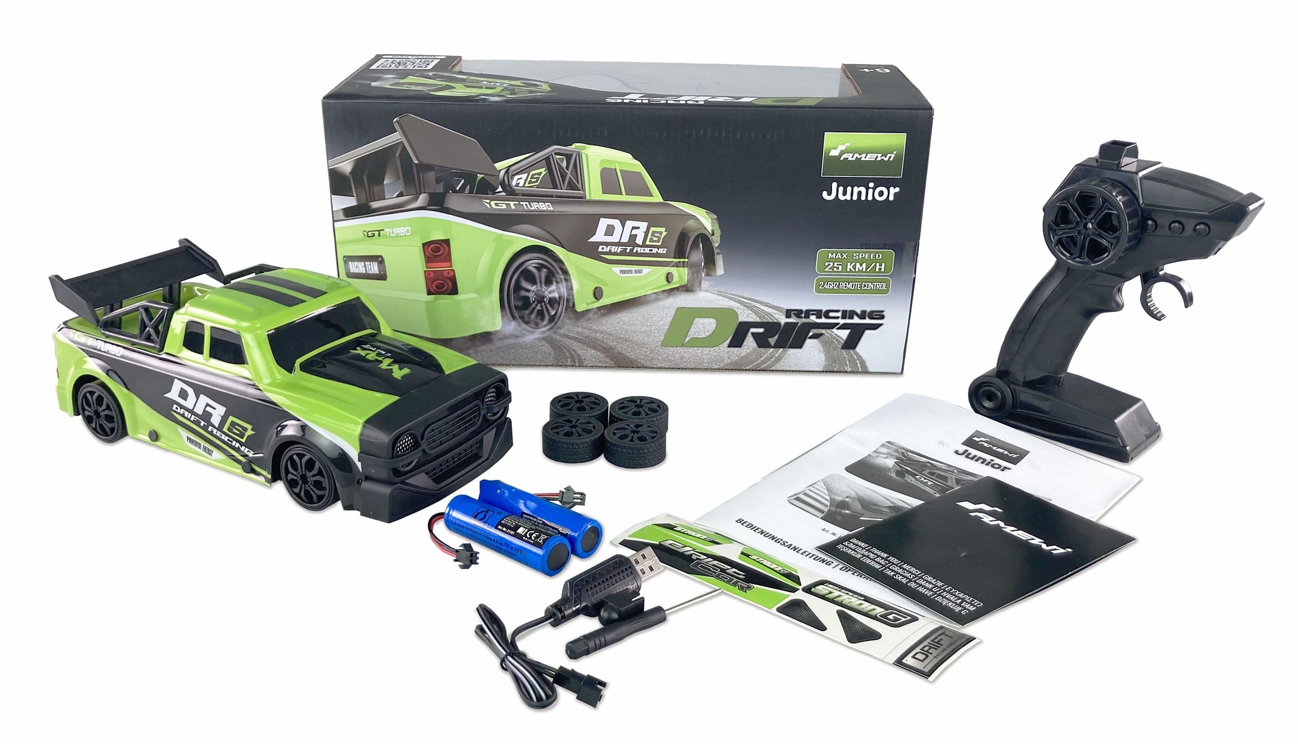 Amewi Drift Racing Car DRs 4WD 1:18 RTR grün