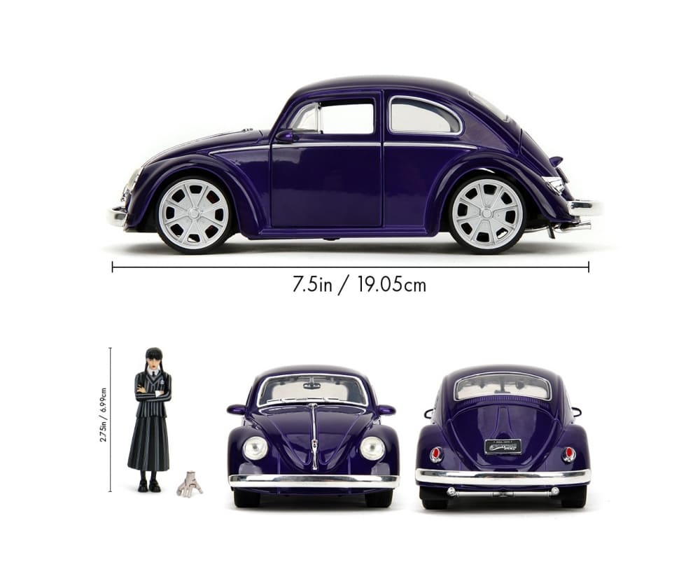 Jada Wednesday Volkswagen Beetle 1:24 Modellauto