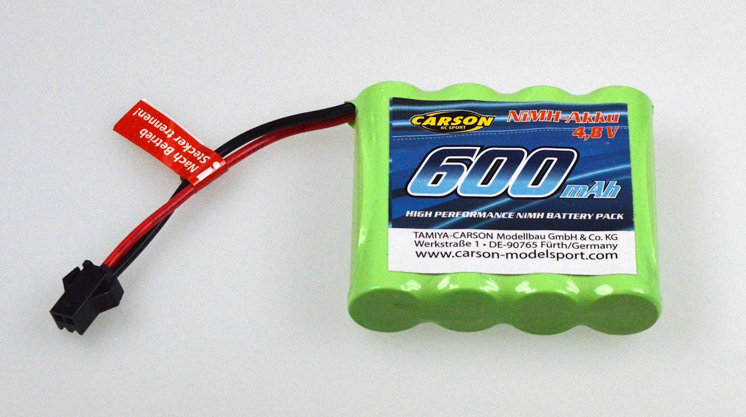 Carson Ersatzakku NIMH 4_8V 600MAH JST Stecker - RC-Zubehoer