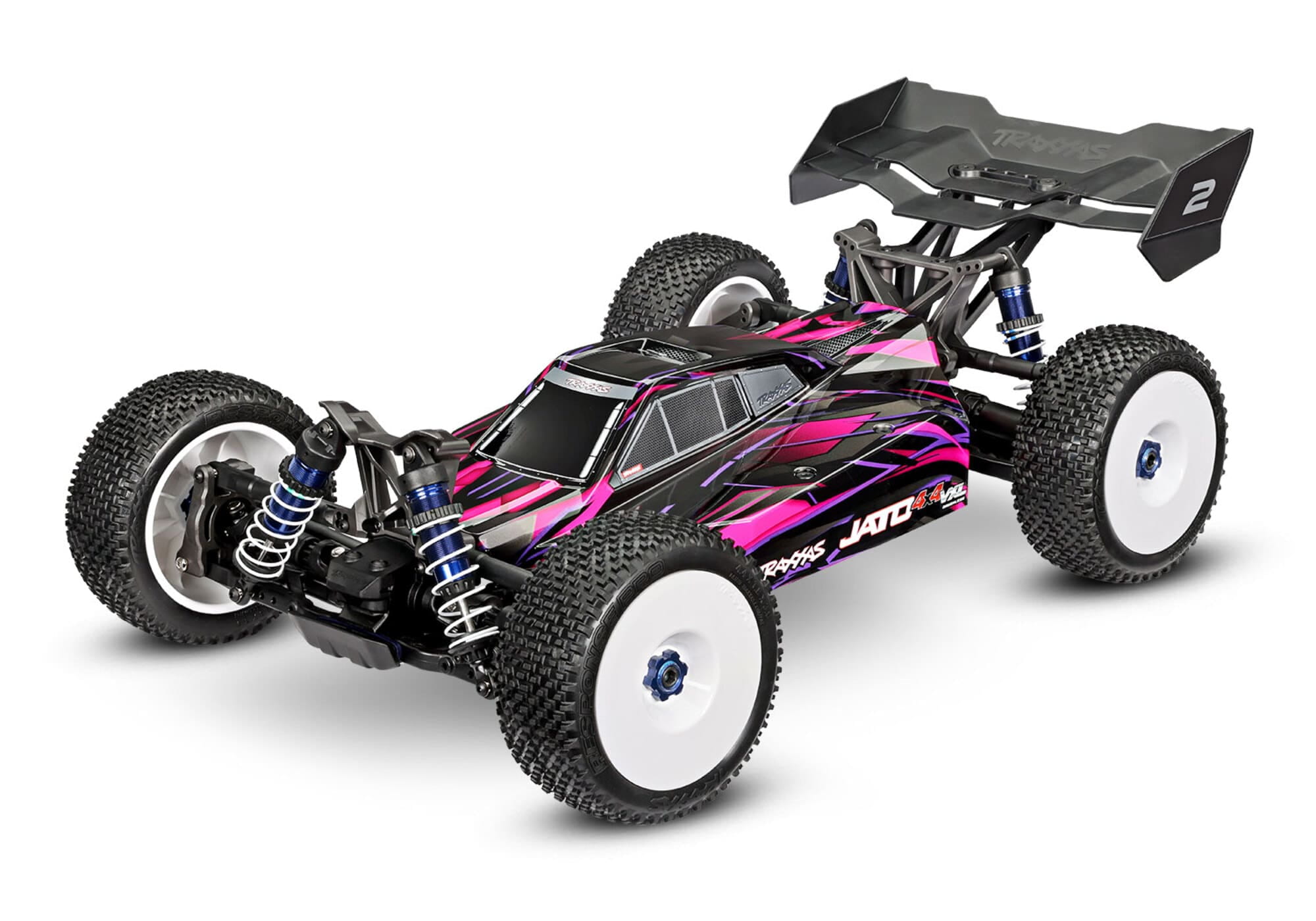 traxxas jato 4x4 vxl 1 8 brushless pink rtr hd teile Traxxas JATO 4x4 VXL 1_8 Brushless Buggy in pink_ RTR mit HD-Teilen und Velineon Motor