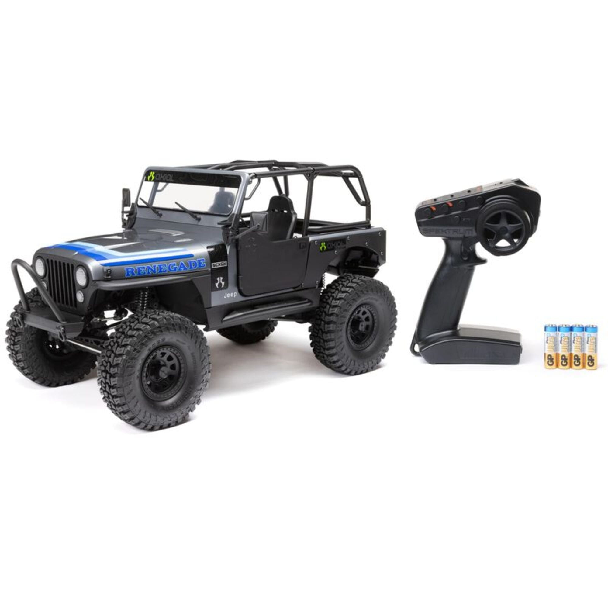 Axial SCX10 III Jeep CJ-7 4x4 RTR – Offiziell lizenzierte Jeep Karosserie in grau