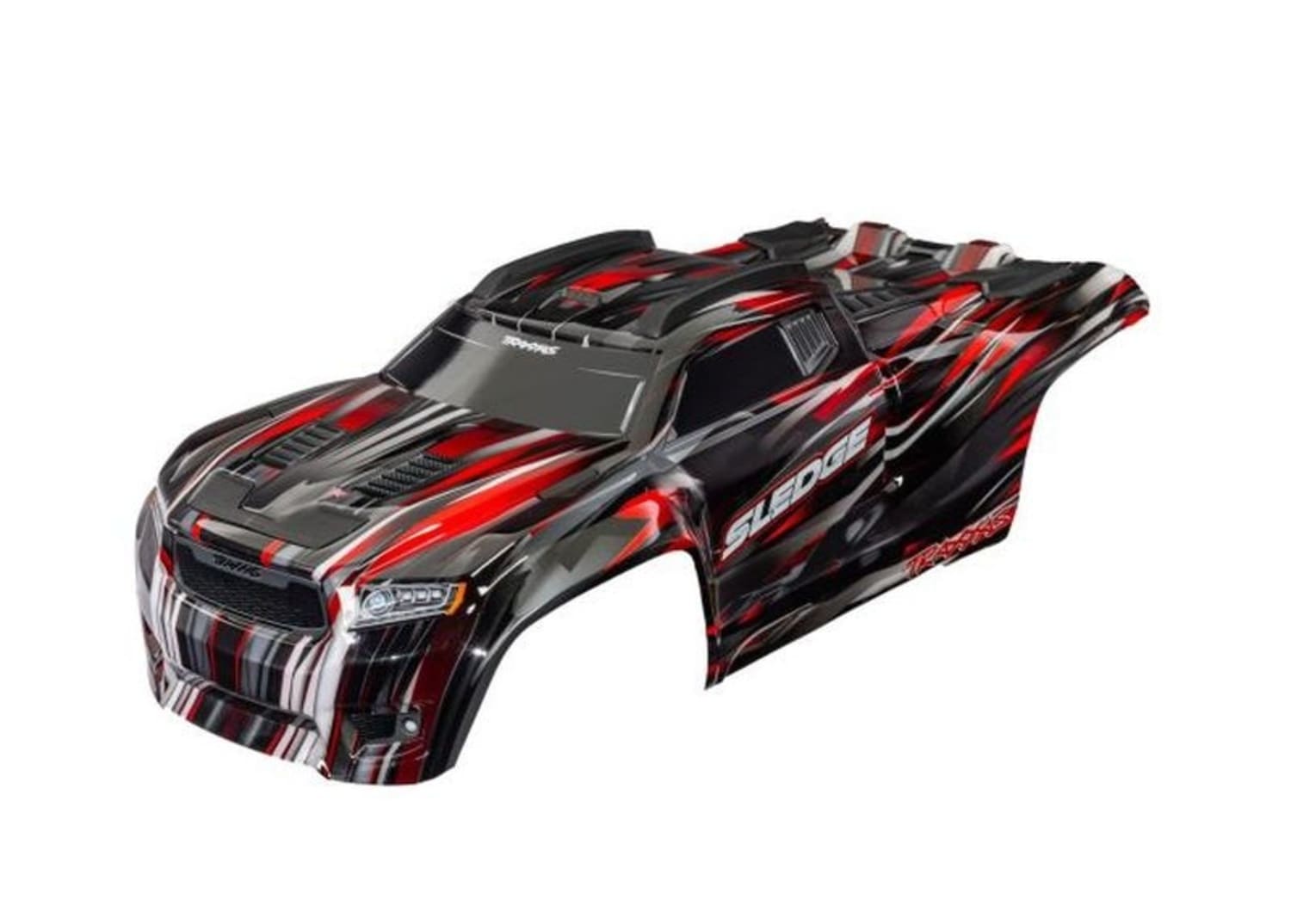 Karosserie Sledge Komplett Rot fuer RC Modell Traxxas Karosserie Sledge komplett rot - RC-Zubehoer
