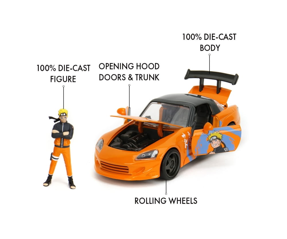 Jada Naruto 2001 Honda S2000 1:24 Modellauto