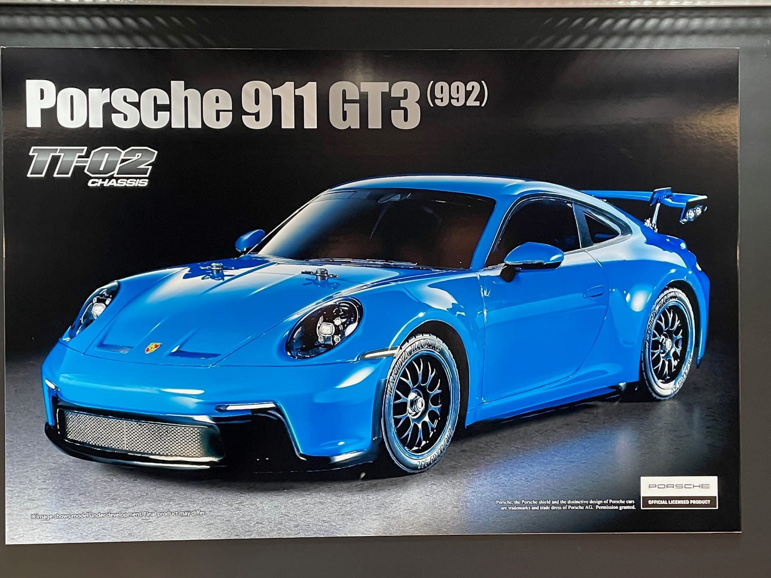 Tamiya RC Porsche 911 GT3 992 TT-02 4WD Bausatz 1:10 fertig Lackiert