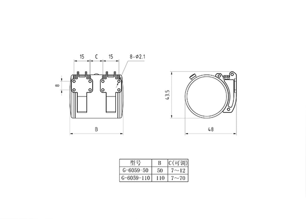 Lesu 1_14 US-Kraftstofftank rund 50mm lang - RC-Zubehoer