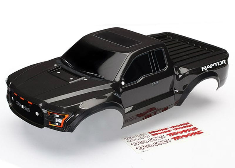 Traxxas Karosserie Ford Raptor 2017 HD + Decal Schwarz Lackiert