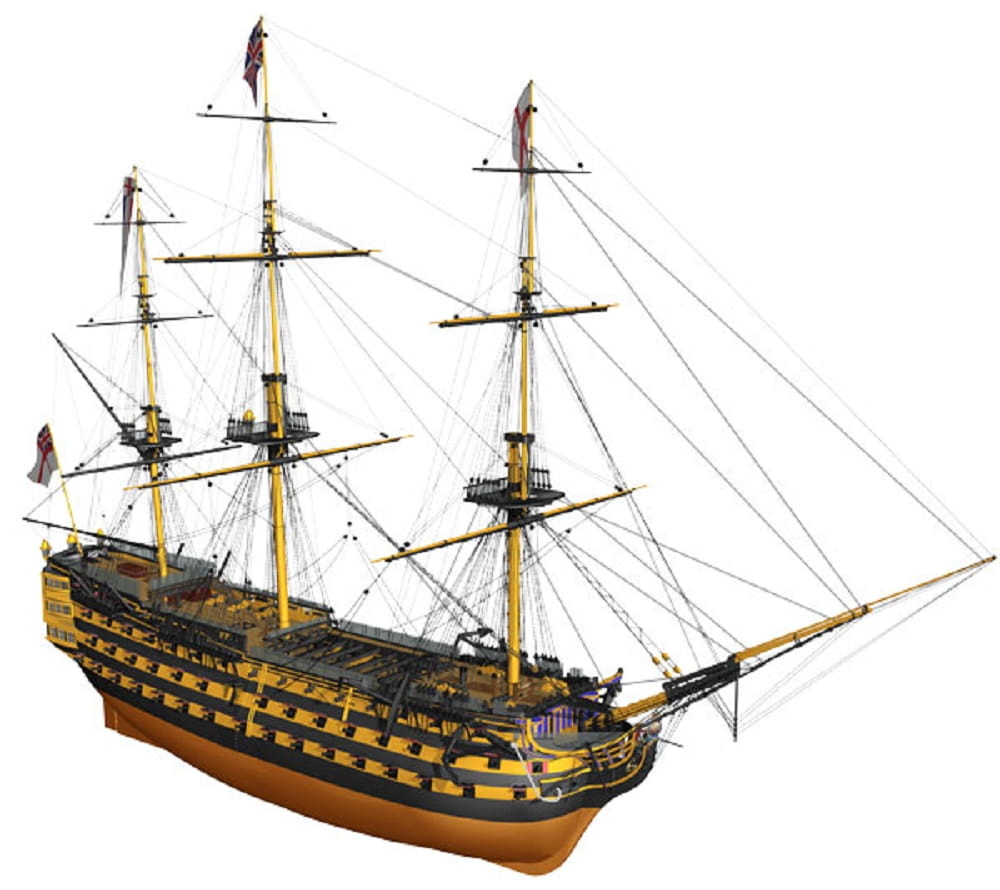 Billing Boats Schiff HMS Victory 1765 Kriegsschiff 1:75 Baukasten
