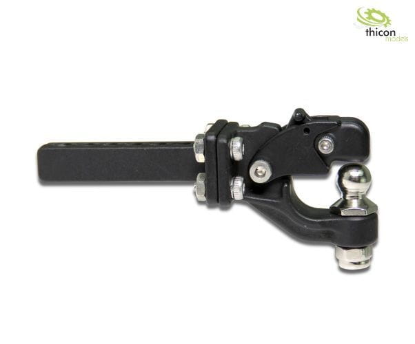 Thicon Anhaengerkupplung schwarz aus Metall - RC-Zubehoer