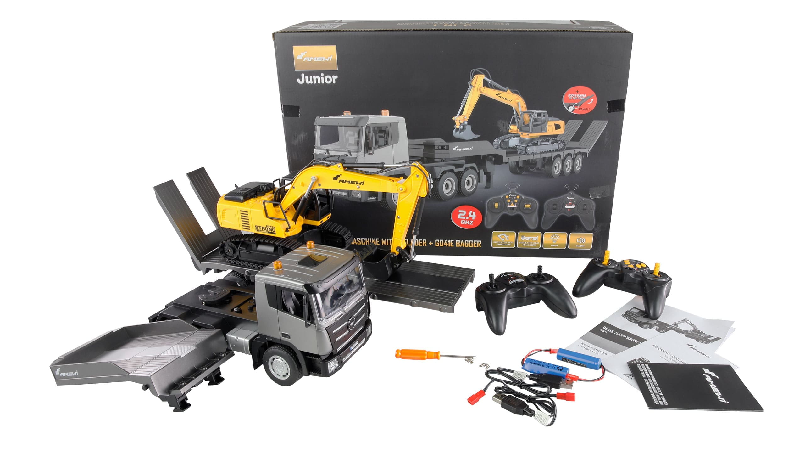 amewi-rc-2-in-1-tieflader-bagger-set-g836e-g041e-1-24-rtr