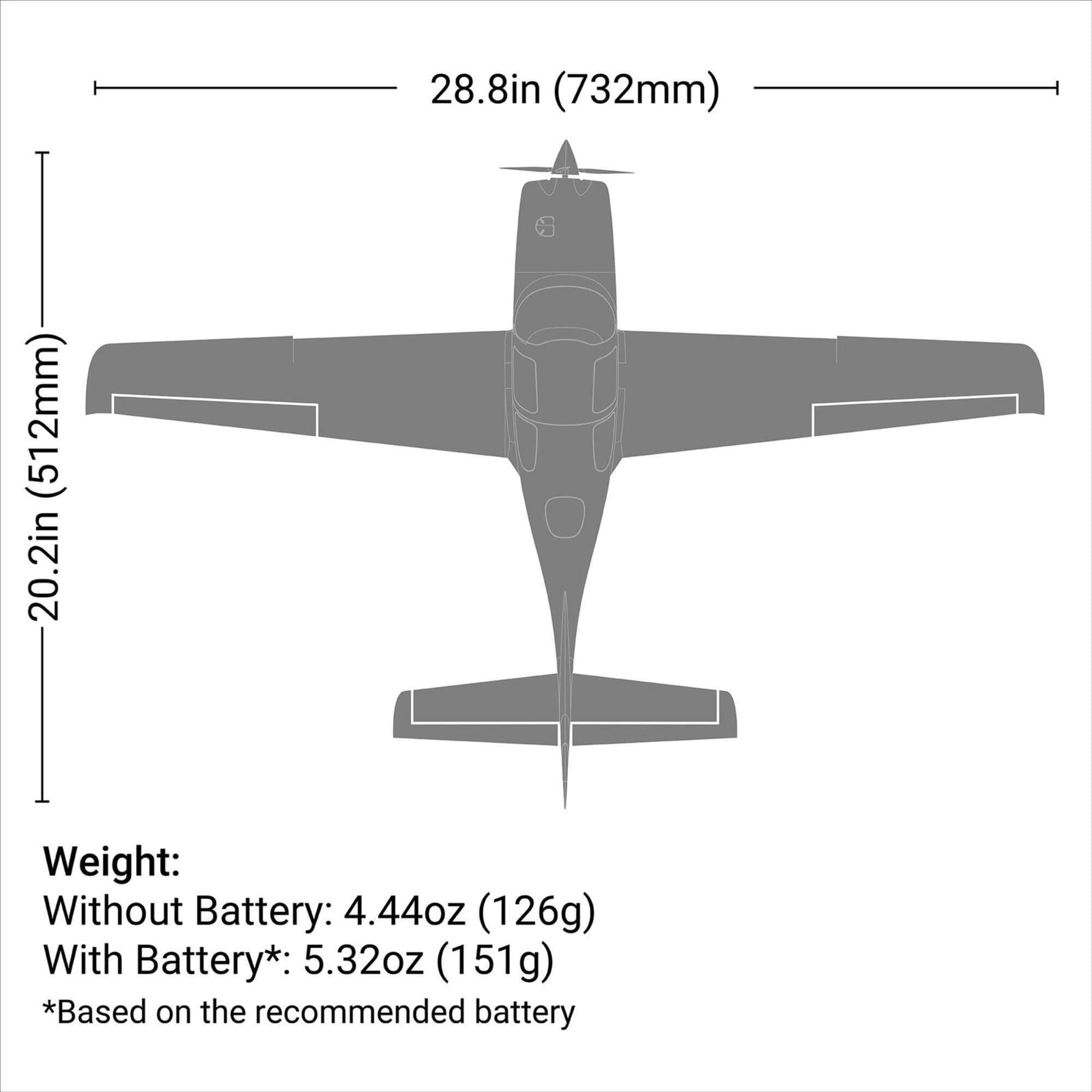 E-flite UMX Cirrus SR22T BNF Basic mit AS3X und SAFE Select_ offizieller Nachbau