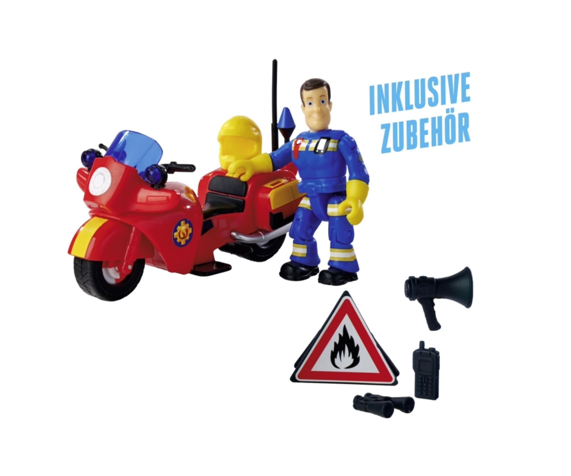 Simba Sam Feuerwehr Motorrad mit Figur - RC-Zubehoer