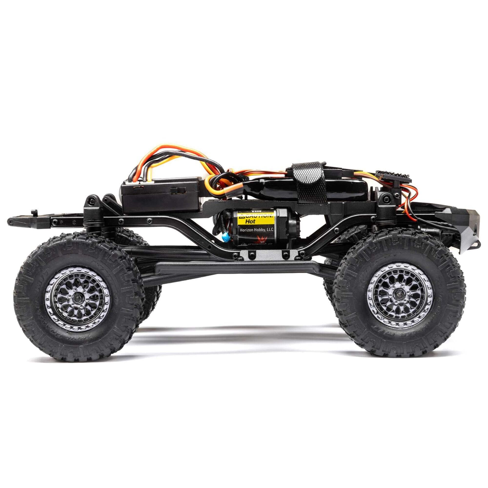 Axial SCX24 Lexus GX 470 1_24 4X4 Crawler RTR Modell mit Akku und Ladegeraet Silber