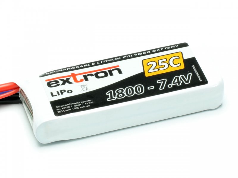 Extron LiPo Akku Extron X2 1800 - 7_4V _25C _ 50C_ - RC-Zubehoer