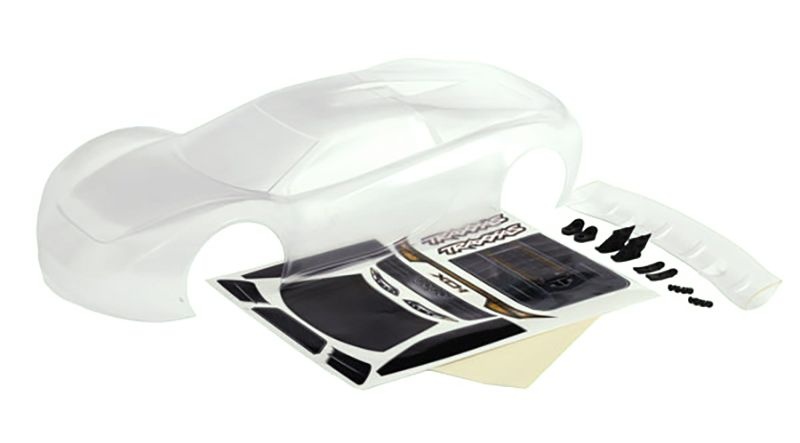 Traxxas Karosserie_ XO-1_ klar unlackiert _ Fluegel _ Zubehoer _ Decals - RC-Zubehoer