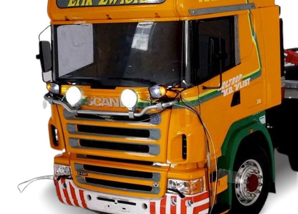 Lesu Frontlampenbuegel mit Scheinwerfer und Blinker - RC-Zubehoer