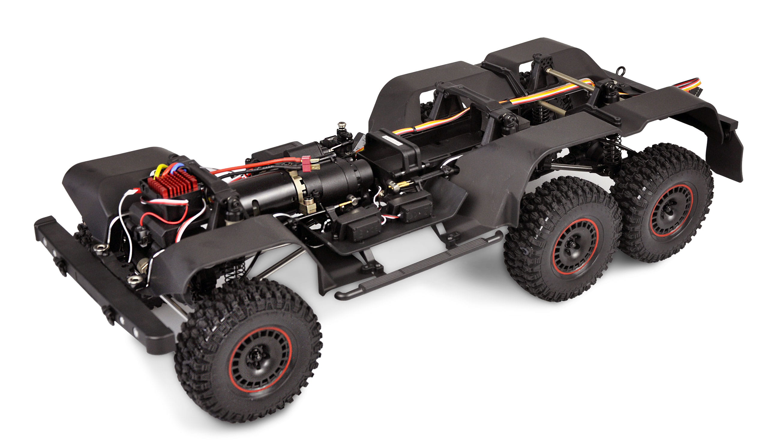 Amewi AMXRock RCX10.3P Scale Crawler 6x6 Pick-Up 1:10 ARTR grau