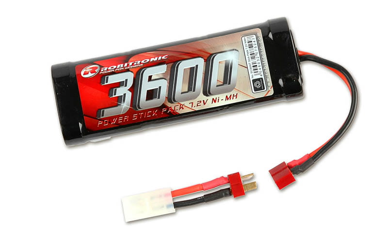Robitronic NiMH 7_2V_ 3600mAh_ Stick Pack_ T-Stecker - Tamiya - RC-Zubehoer