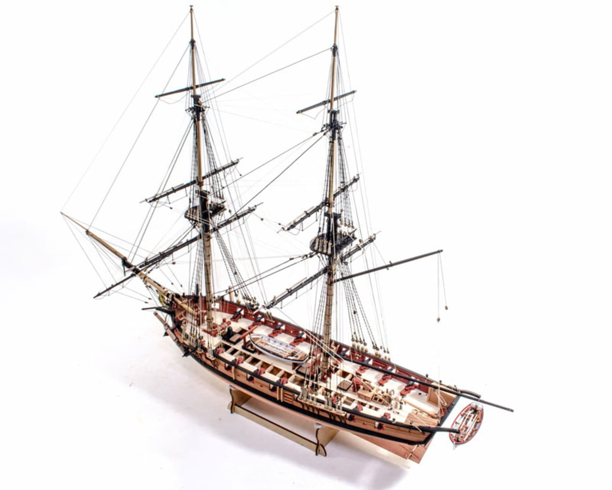 HM Harpy Brigg 1_64 Bausatz Modell der Royal Navy mit detailliertem Rumpf und Deck