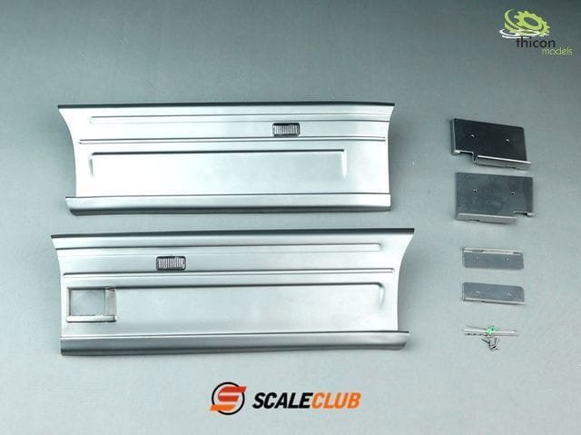 ScaleClub 1:14 Seitenverkleidung für Scania 2-Achs Alu abnehmbar