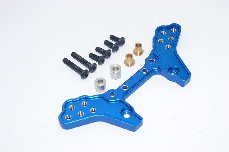 GPM Alu Daempfersteher hinten blau fuer Tamiya DT03 - RC-Zubehoer
