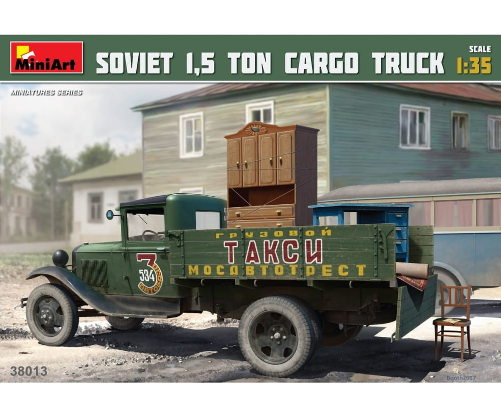 MiniArt 1_35 Sov. 1_5 ton LKW AA Polutorka Plastik Modellbau - RC-Zubehoer
