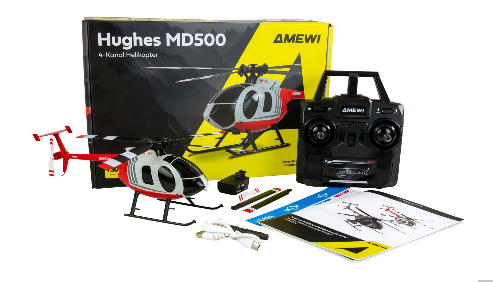 Amewi Hughes MD500 Helikopter Zivil