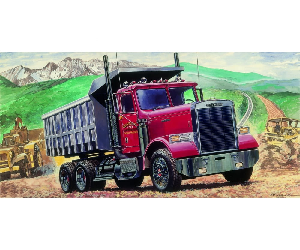 Italeri 1:24 Freightliner schwerer Kipplaster Plastik Modellbau