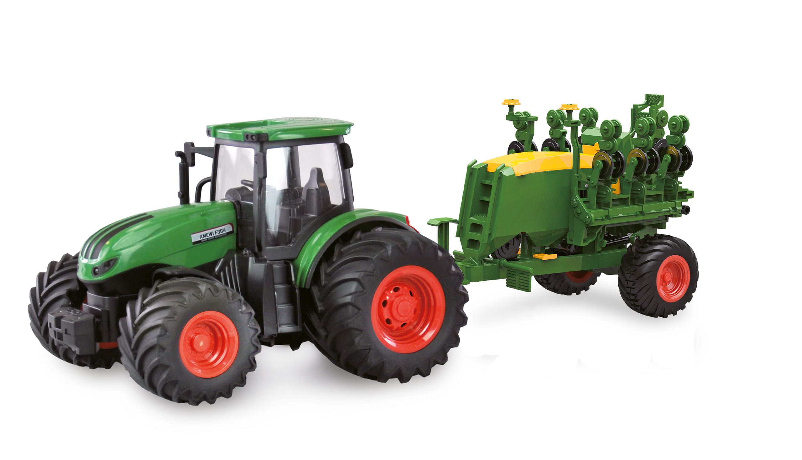 Amewi RC Traktor mit Sämaschine 1:24 RTR grün Amewi RC Traktor mit Saemaschine 1_24 RTR gruen - RC-Zubehoer