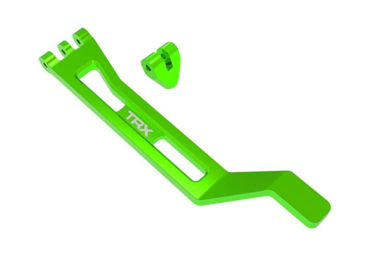 Traxxas Akku-Halter-Strebe Alu gruen - RC-Zubehoer
